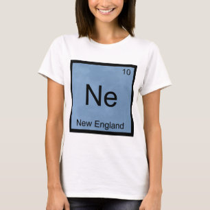 Camiseta Ne - Nova Inglaterra Química Divertida Símbolo do 