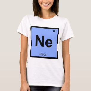Camiseta Ne - Símbolo de Mesa Periódica de Química Neon