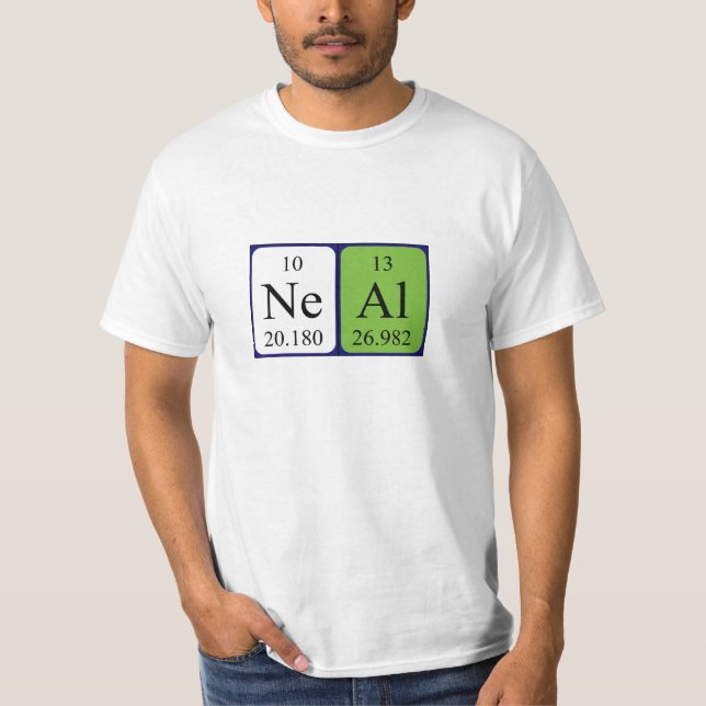 Camiseta Neal periódico nome da mesa (Frente)