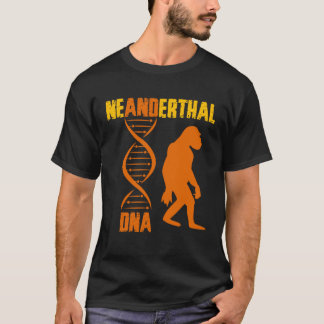 Camiseta Neandertal Primato Cavemen DNA Genetics Paleoanth