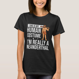Camiseta Neanderthal Caveman Mulher Gift