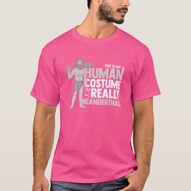 Camiseta Neanderthal Man DNA Eurasian Primate Documentário (Frente)