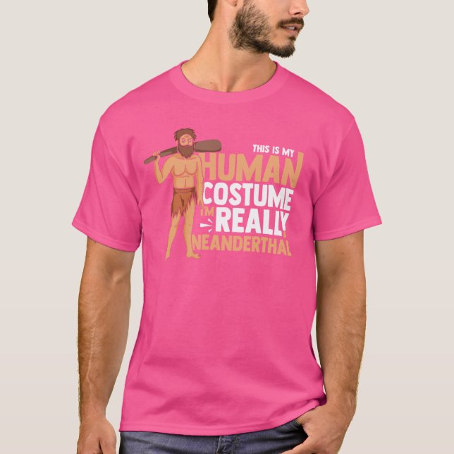 Camiseta Neanderthal Man DNA Eurasian Primate Documentário (Frente)