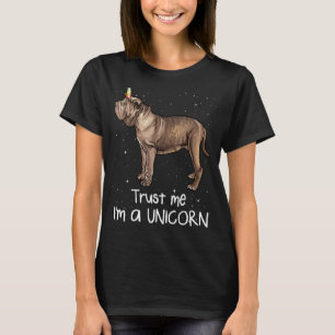 Camiseta Neapolitan Mastiff Acredita Em Mim Um Cão Unicórni