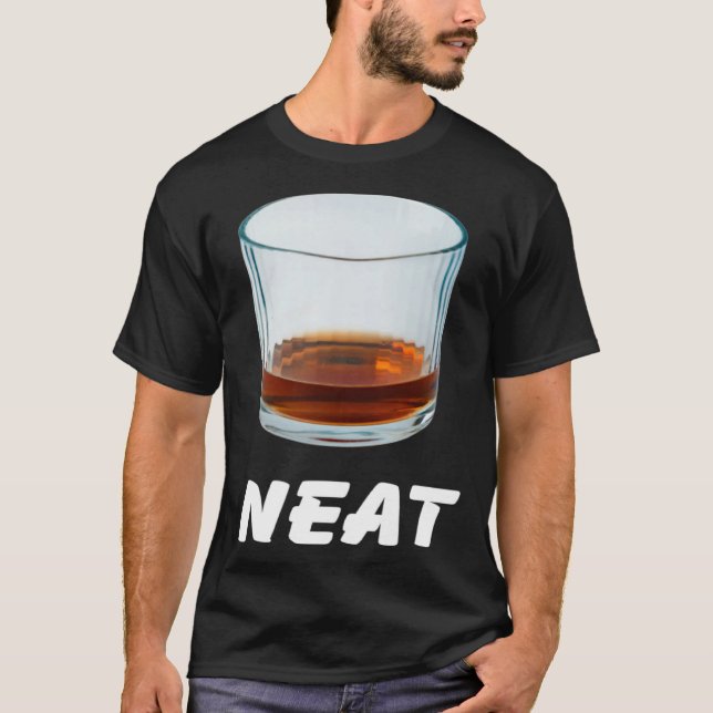 Camiseta Neat   Bourbon Whiskey (Frente)