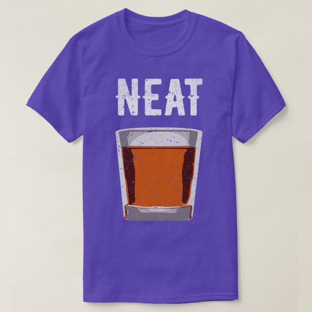 Camiseta Neat Old Fashiked Scotch and Bourbon V (Frente do Design)