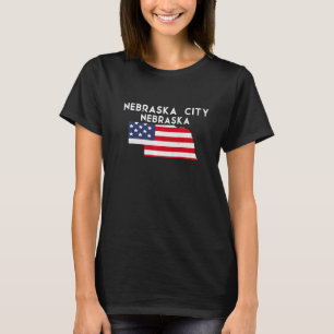 Camiseta Nebraska Cidade dos EUA Estado América Viagem Ne