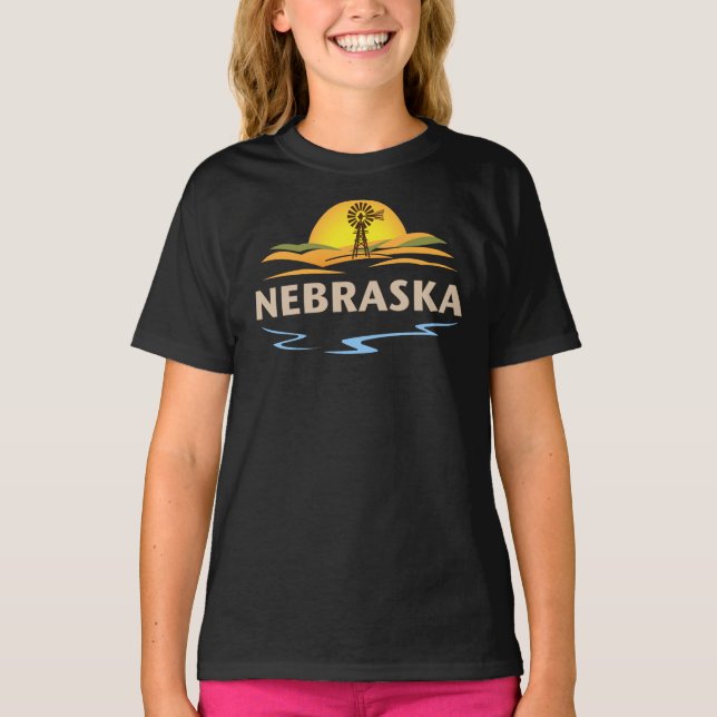 Camiseta Nebraska Estados Unidos da América (Frente)
