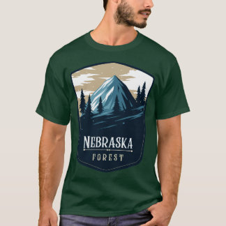 Camiseta Nebraska Forest Camping Hiking e Backpacking