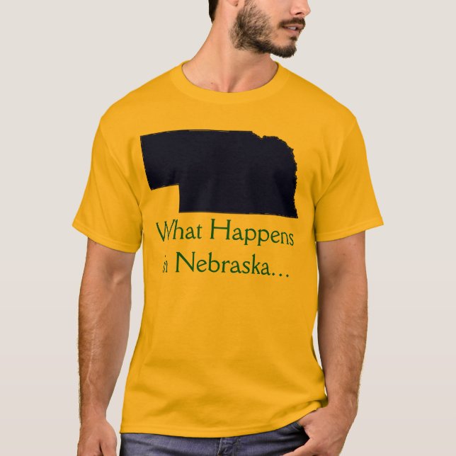 Camiseta Nebraska o que acontece (Frente)