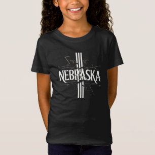 Camiseta Nebraska Stripe Girls' Fine Jersey Tee