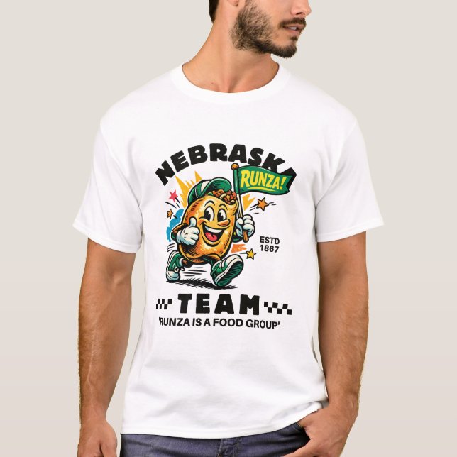 Camiseta Nebraska : team runza (Frente)