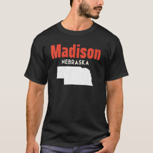 Camiseta Nebraska Usa State America Viagem Nebraska Madiso