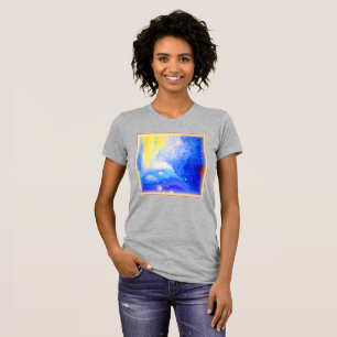 Camiseta Nebula é azul, amarelo e branco leitoso. Comprar A