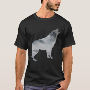 Camiseta Nebula Mística Natural da Floresta Wolf