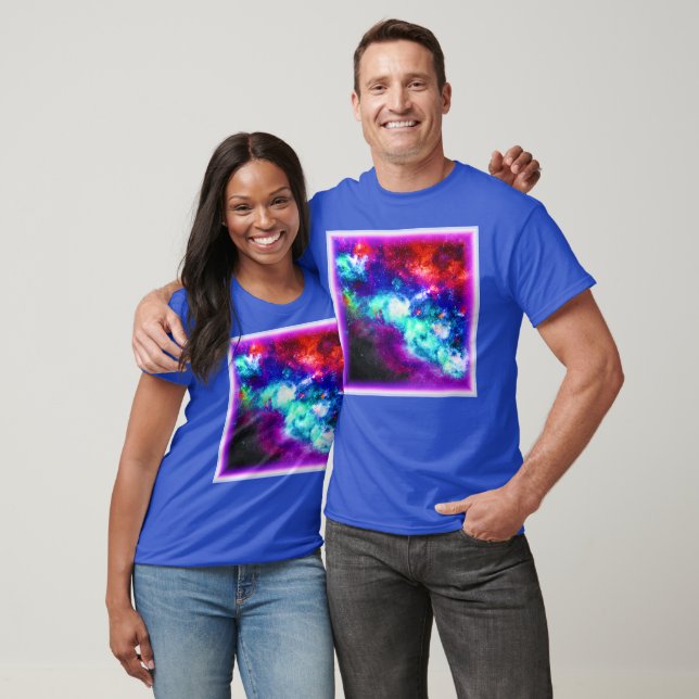 Camiseta Nebula Stars Digital Art Design. Comprar Agora (Unissex)