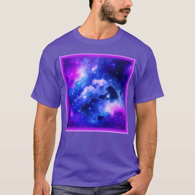 Camiseta "Nebula Stars" - Um Comprar de Arte Digital Incrív (Frente)