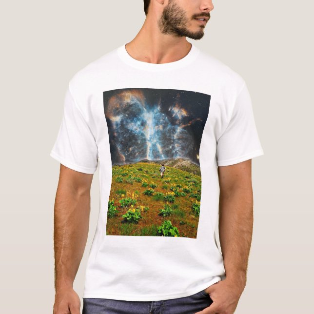 Camiseta Nebulosa da flor (Frente)