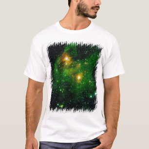 Camiseta Nebulosa de Nuvem de Gás Verde GL490 - Foto Espaci