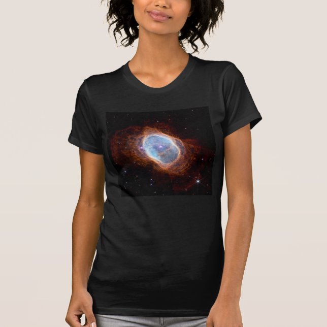 Camiseta Nebulosa do Anel do Sul Espaço Telescópio James We (Frente)