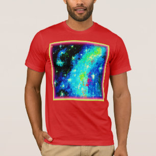 Camiseta Nebulosa e Designs Cosmicos Espaciais. Comprar Ago