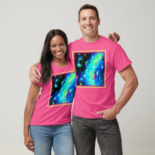 Camiseta Nebulosa e Designs Cosmicos Espaciais. Comprar Ago