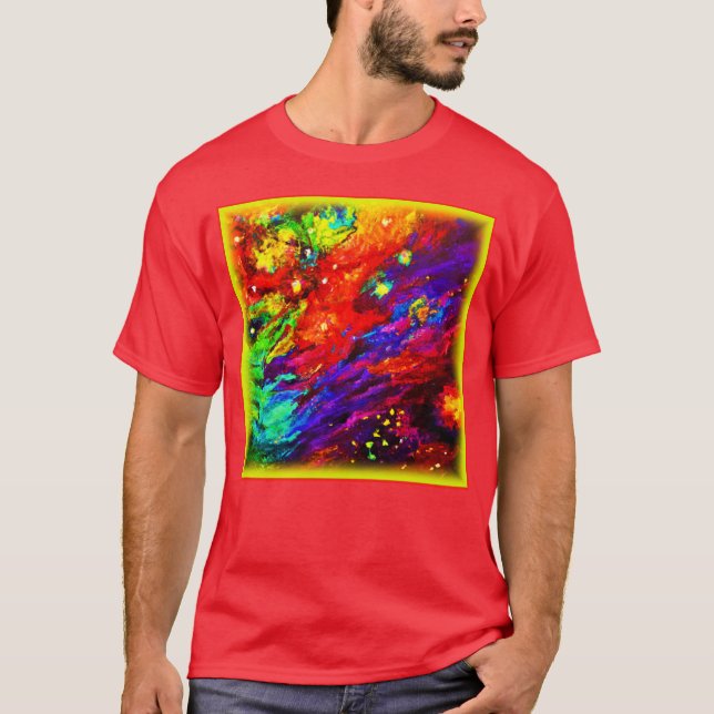 Camiseta Nebulosa Em Nossa Pintura Universo. Comprar Agora (Frente)