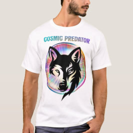 Camiseta Nebulosa Lobo Predador Cósmico