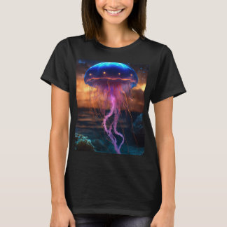 Camiseta Nebulosa Nightjelly: Beleza Bioluminescente
