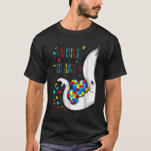 Camiseta Necessidades Especiais Mãe Elefante Autismo Para B