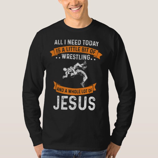 Camiseta Necessita De Luta E Jesus Cristo, Deus Cristão, Am (Frente)