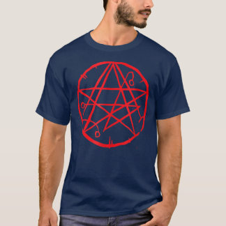 Camiseta Necronomicon Símbolo oculto Horror Cthulhu Cósmico
