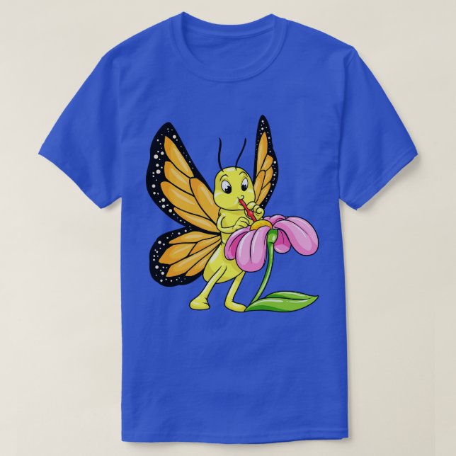 Camiseta Néctar de borboletas (Frente do Design)