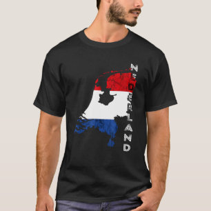 Camiseta Nederland Map Netherlands Flag Dutch Pride Netherl
