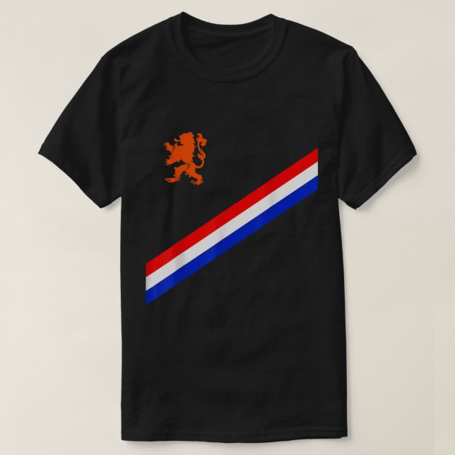 Camiseta Nederland Netherlands Holland Soccer Jersey (Frente do Design)