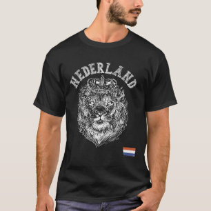 Camiseta Nederland Reto Países Baixos Leão Holanda Homens H