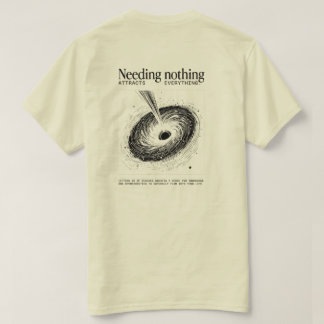 Camiseta "Needing Nothing" – Minimalist Vortex Tee
