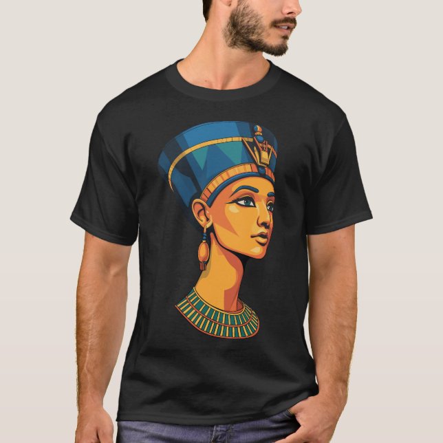 Camiseta Nefertari vive Rainha - Rainha Nefertari (Frente)