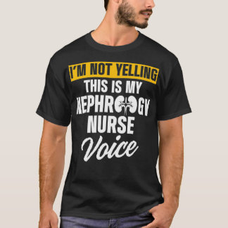 Camiseta Nefrologia Enfermeira Diálise de Voz Enfermeiro