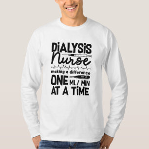 Camiseta Nefrologia Tecnológica de Enfermeira de Diálise