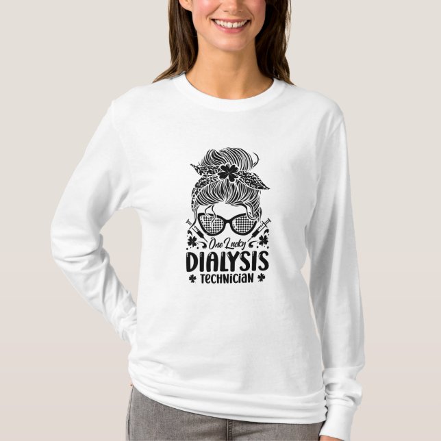 Camiseta Nefrologia Uma Enfermeira Técnica De Diálise Sortu (Frente)