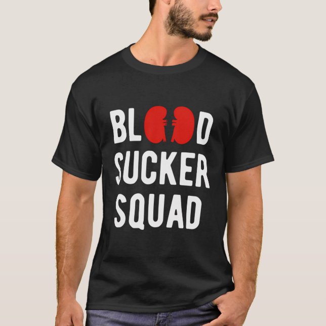 Camiseta Nefrologista do Esquadrão de Sangue (Frente)