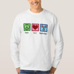 Camiseta Nefrologista Peace Love Nephrology Office<br><div class="desc">Um belo presente nefrologista para um especialista em rins. Design de Nefrologia do Peace Love para o seu médico ou enfermeiro favorito nesse departamento médico com sinal de paz,  coração e desenho de rins cor-de-rosa.</div>