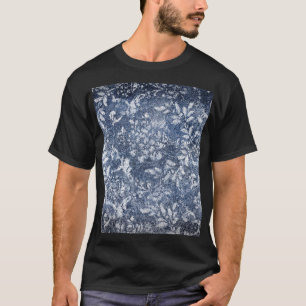 Camiseta Negação Floral Desbotada: Fundo Texturizado Grunge
