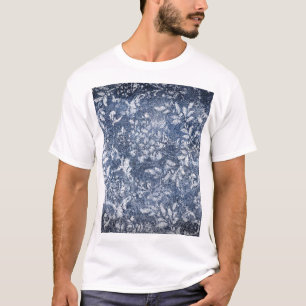 Camiseta Negação Floral Desbotada: Fundo Texturizado Grunge