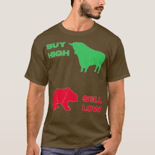 Camiseta Negociação de ações engraçadas com baixo valor de