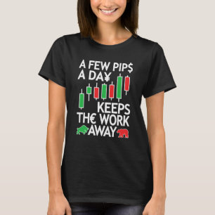 Camiseta Negociação Forex Trader de Moeda & Day Traders Pou