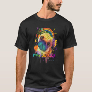 Camiseta Negociante de Pug Animal Trocadilho Cachorro Bulld