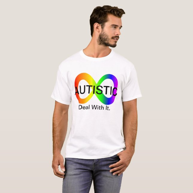 Camiseta Negócio autístico com ele t-shirt (Frente Completa)