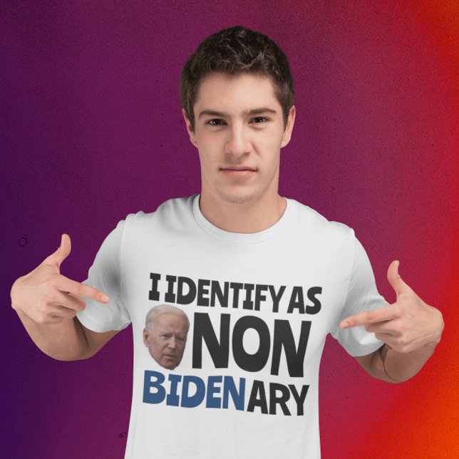 CAMISETA NEGOCIO COMO T-SHIRTS NÃO BIDENÁRIOS (Criador carregado)
